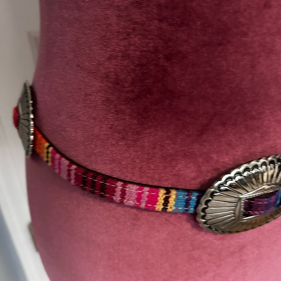 Tony Lama Serape Concho Belt Size 34 - Picture 10 of 12